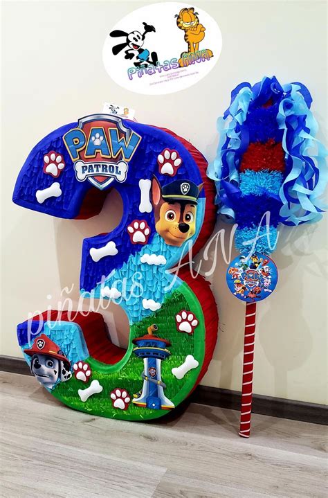 Piñata 3 Paw Patrol Verjaardag 6de Verjaardag
