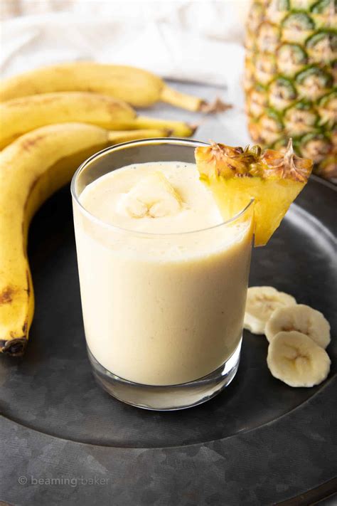 Easy Pineapple Banana Smoothie Recipe Beaming Baker