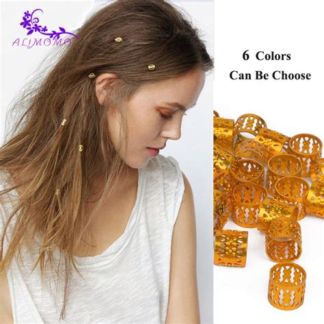 High Quality 1005 Pcslot Gold Hair Beads Dreadlock Rings Braid