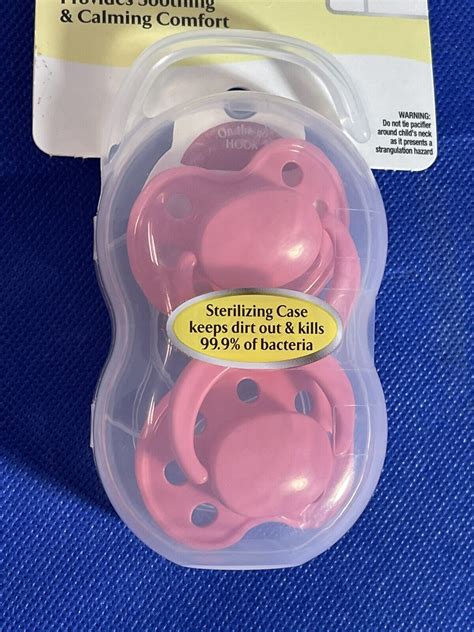 2012 Playtex Binky Silicone Pacifiers 6 Months Sterilizer Case Mother