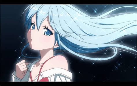 Touwa Erio Cute Blue Hair Animegirl Shine Beauty Dream Blue Eyes