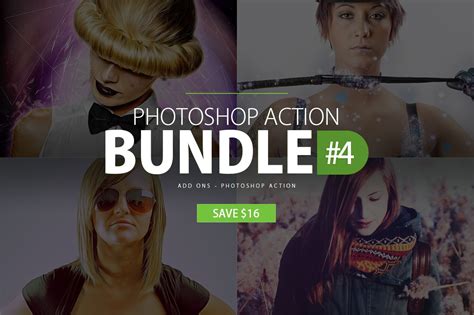 Photoshop Action Bundle 4 Photoshop Add Ons Creative Market