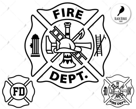 Fire Dept Svg Firefighter Svg Fire Department Svg Fd Svg