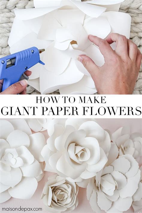 Diy Giant Paper Flowers Tutorial Artofit