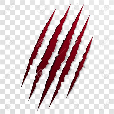 Claw Mark Drawing at GetDrawings | Free download Transparent claw scratch marks has a transparent background.