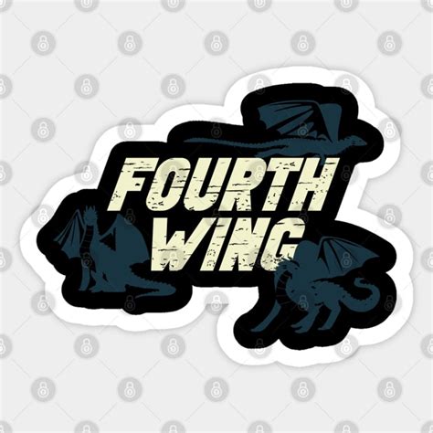 Fourth Wing Fourth Wing Sticker Teepublic