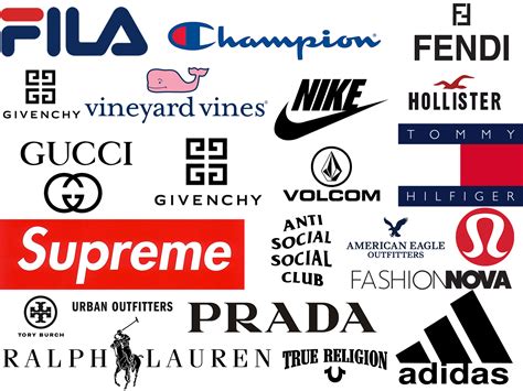 Fashion Brand Names And Logos