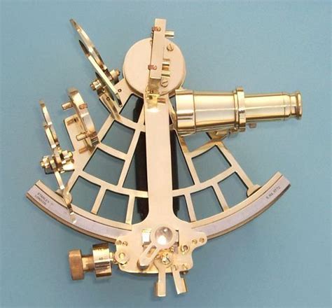 engravable c plath reproduction micrometer drum brass sextant with case