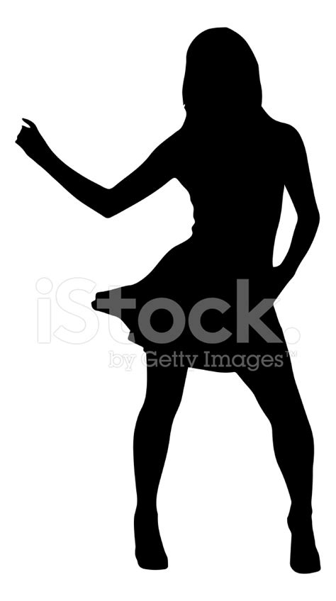 Dancing Woman Silhouette Stock Photo Royalty Free Freeimages
