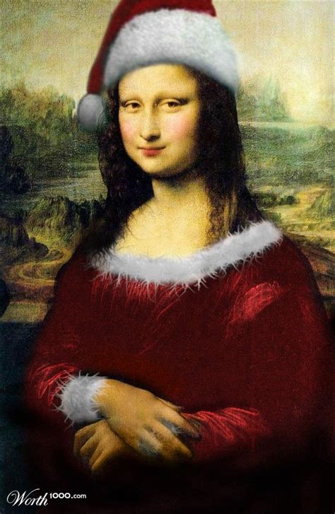 Mona Santa Or Monalisa Does Christmas Le Sourire De Mona Lisa Bd Pop