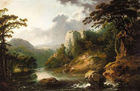 18th Century Irish Landscape Painter George Barret Sr Lines And