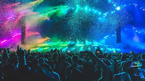 Life Wallpaper Concert Music Party Lights People Colors Neon