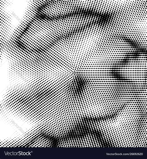 Halftone Pattern Dotted Texture Overlay Template Vector Image
