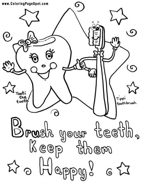 Download Page to color. | Dental kids, Dental health week, Kids ...