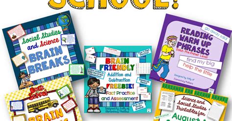 Elementary Matters Five Freebies For Back To School