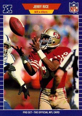 1989 pro set football cards. 1989 Pro Set Jerry Rice #383 Football Card Value Price Guide