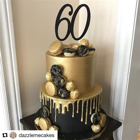 Birthday cakes for men simple male birthday cake on cake central maria almodovar. #Repost @dazzlemecakes (@get_repost) ・・・ Black and gold ...