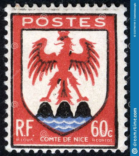 Sellos Postales De La Francia Imagen De Archivo Editorial Imagen De