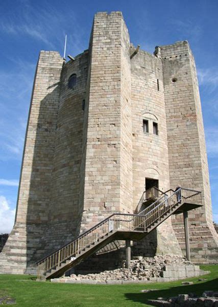 A Circular Castle Tower With Enormous Jutting Buttresses There Are Few