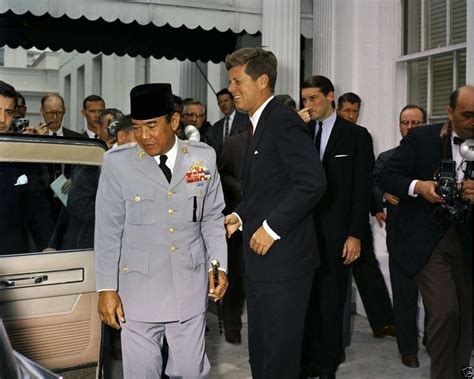 President John F Kennedy With Indonesia President Ahmed Sukarno New