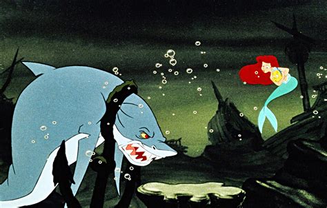 Walt Disney Production Cels Glut Princess Ariel And Flounder Walt