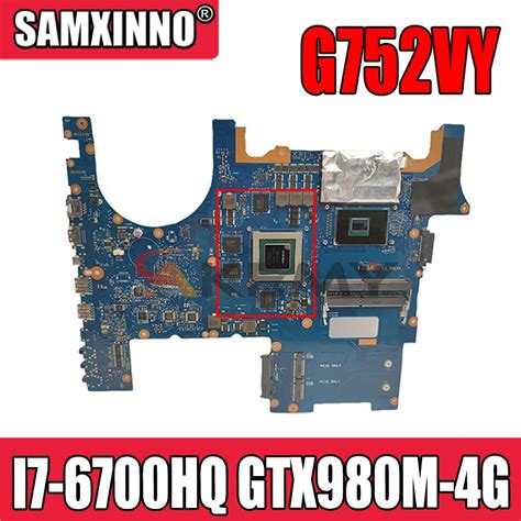 G752vy Laptop Motherboard For Asus Rog G752vy G752vt Original Mainboard