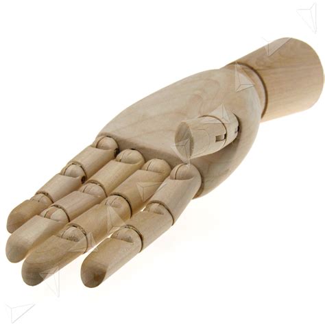 Left Hand Body Artist Model Jointed Articulated Wood Sculpture
