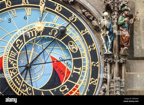 Prague Clock Czech Republic Prague Astronomical Clock On Prague Old