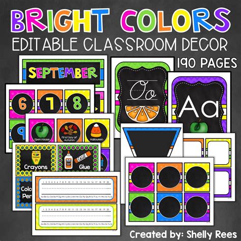 Chalkboard Brights Classroom Decor Appletastic Learning In 2020