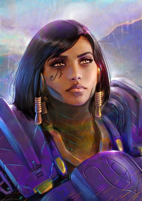 Overwatch Tribute Pharah Overwatch Portrait By Oliver Wetter
