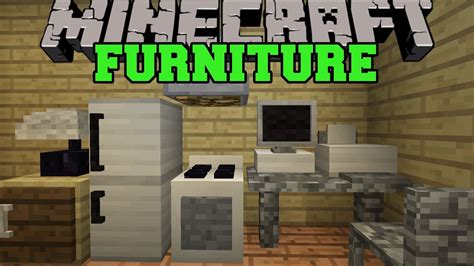Minecraft Furniture Mod Computer Tv Fridge Oven Couch And More