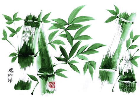 Bamboo Painting By Lozano Royce