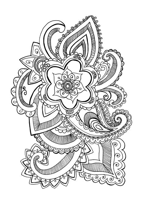 These digital coloring pages for kids and adults are. Flower celine - Flowers Adult Coloring Pages