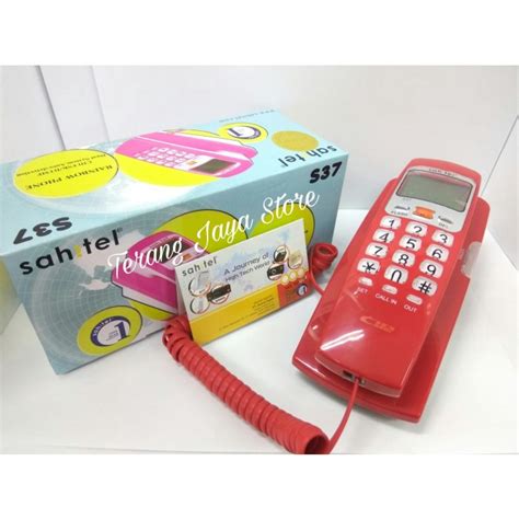 Jual Telepon Kabel Sahitel S Pesawat Telepon Rumah Sahitel S Merah Shopee Indonesia