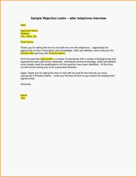 Valid How To Turn Down A Job Interview Sample Letter You Can Download