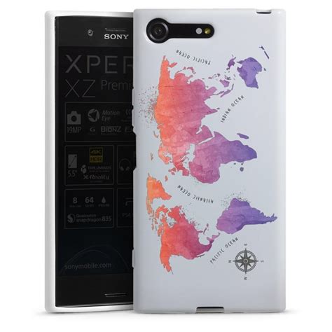 Compare sony xperia z prices before buying online. DeinDesign Handyhülle »Worldmap (watercolor) ohne ...