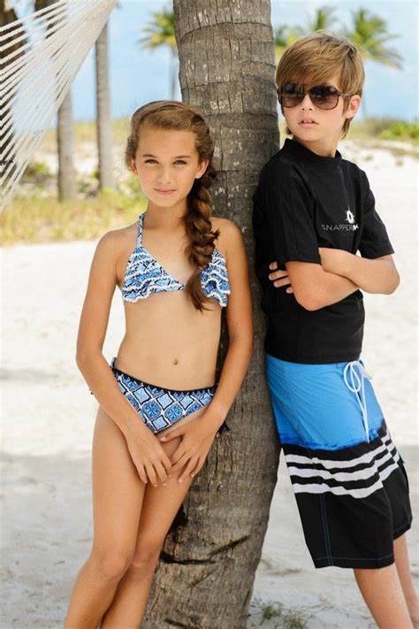 Snapper Rock Uv Werende Bikini Kinderen Franje Moroccan Blauw Maat