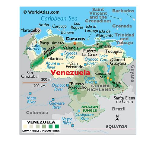 Venezuela Maps And Facts World Atlas Be Settled