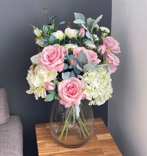 Hydrangea Rose And Lisianthus Bouquet Birthday Flowers Arrangements