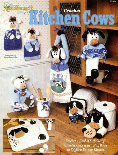 Crochet Kitchen Cows 8 Accessories To T Or Keep Etsy Crochet
