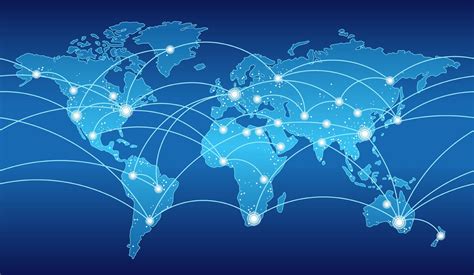 Seamless Map Of The Global Network System 376072 Vector Art At Vecteezy