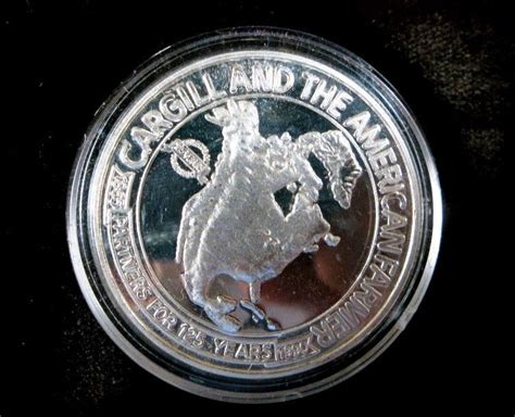 1990 Silver Eagle Size Coin 1 Oz 999 Cargill And The American