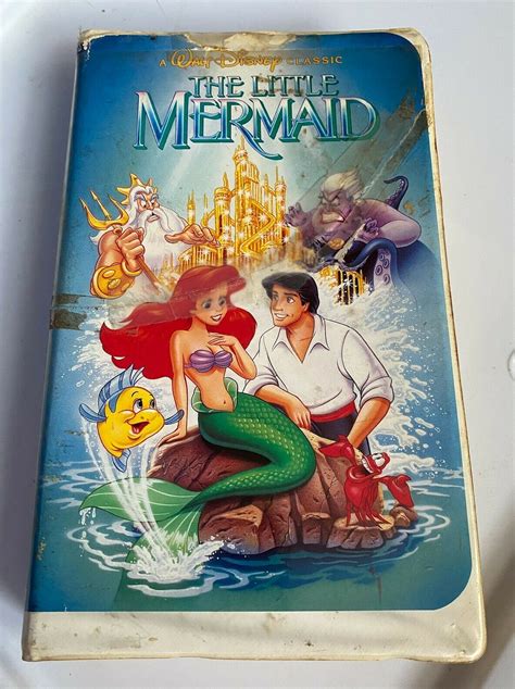 Mavin Disney The Little Mermaid 1989 Vhs Rare Banned Cover Art Black