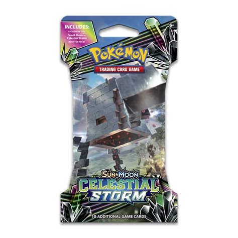 Pokémon Tcg Sun And Moon Celestial Storm Sleeved Booster Pack 10 Cards
