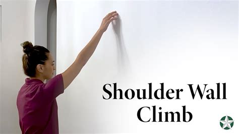 Shoulder Wall Climb Stretch Demonstration Physical Therapy Exercises