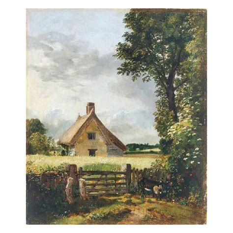 A Cottage In A Cornfield By John Constable Painting Reproduction