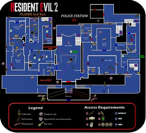 Resident Evil 2 Remake Map Items Freaksnelo