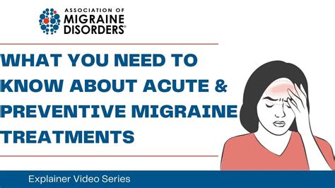 What You Need To Know About Acute And Preventive Migraine Treatments
