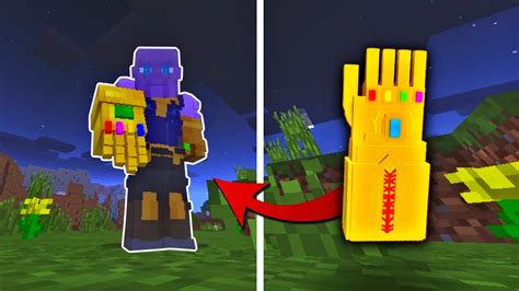 Mcpe How To Make A Infinity Gauntlet Avangers Infinity War Minecraft