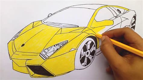 Je zou zeggen, simpel, gewoon met verschillende kleuren 1. Colouring Lamborghini Car | Colouring pages for kids and ...